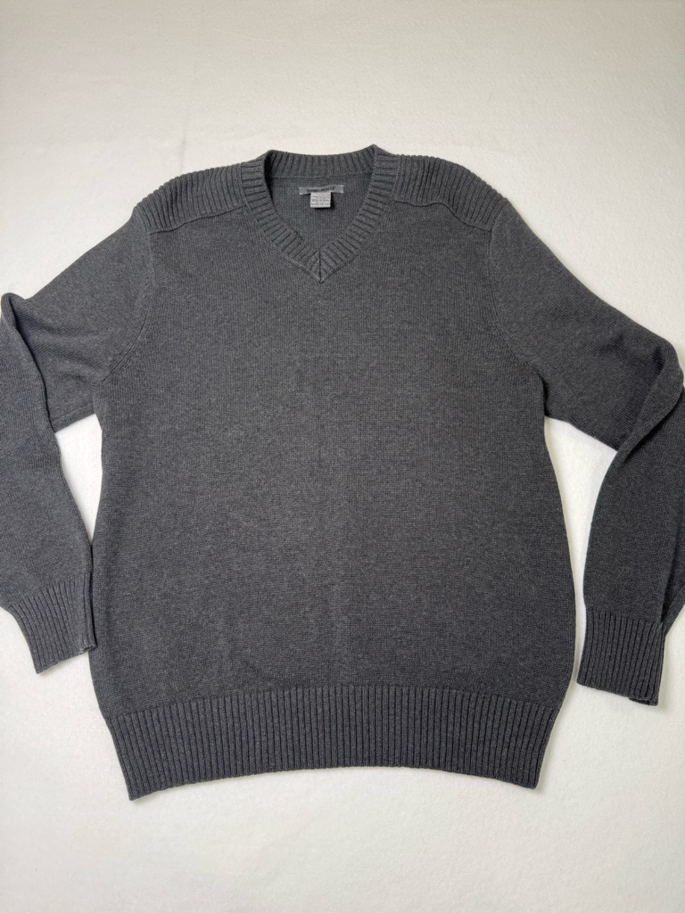 Spring+Mercer 100percent cotton Charcoal Knit Sweater